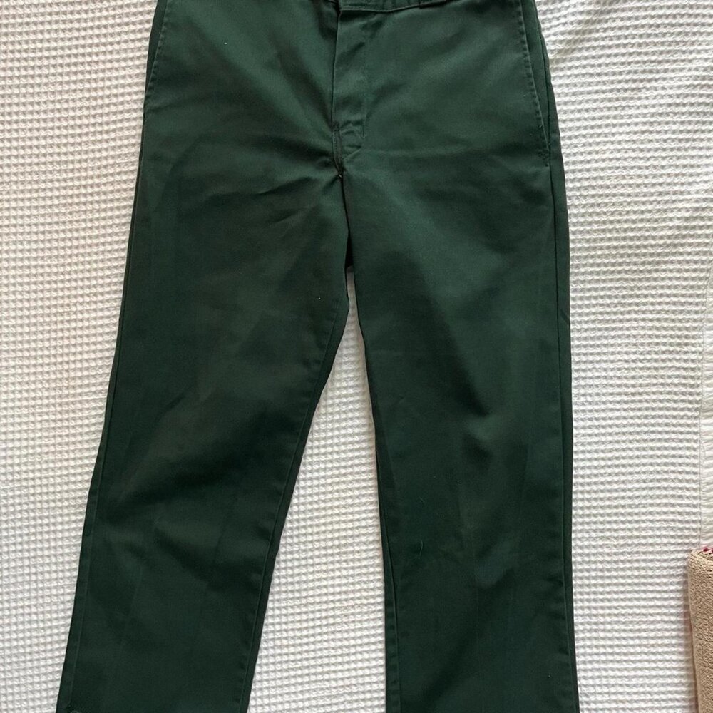 Green Dickies 874 original fit trousers Size 6